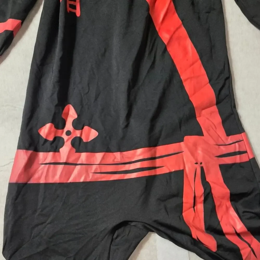 Black and Red Ninja Costume Size 10-12
